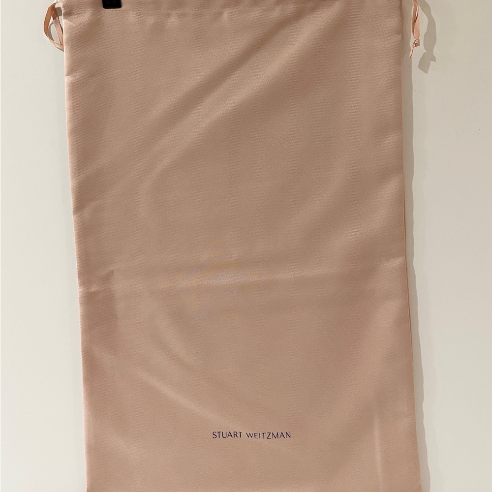 Stuart Weitzman Blush Drawstring Dustbag - image 1